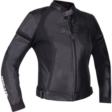 Richa Laura Zwart Dames Leren Motorjas