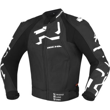 Richa Stradale Zwart Wit Leren Motorjas