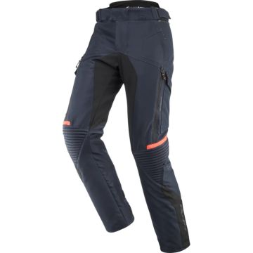 Ixon Midgard PT Marineblauw Bright Rood Waterdichte Textiele Motorbroek