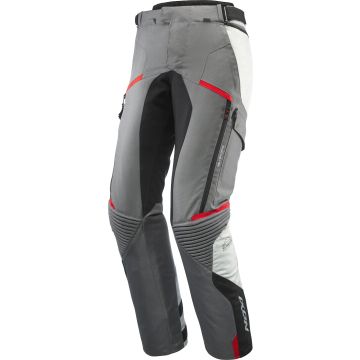 Ixon Midgard PT Grijs Zwart Rood Waterdichte Textiele Motorbroek