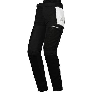 Ixon M-Njord PT L Lichtgrijs Blauw Neon Rood Dames Textiele Motorbroek