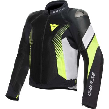 Dainese Super Rider 2 Absoluteshell Jas Zwart Wit Fluo Geel