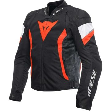 Dainese Avro 5 Tex Jas Zwart Rood Fluo Wit