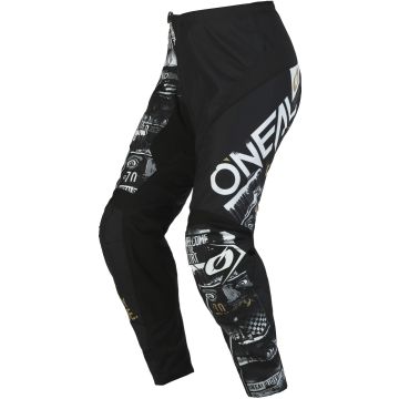 O'NEAL Element Attack Black White Motocross Pants