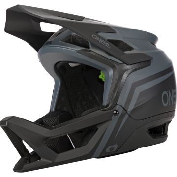 O'NEAL Transition Flash V.23 Matt Black Grey Downhill Bicycle Helmet
