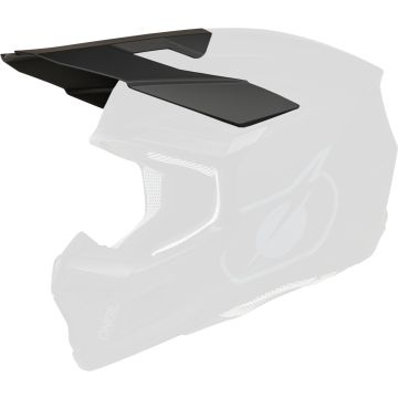 O’NEAL 3SRS Solid Black Helmet Peak