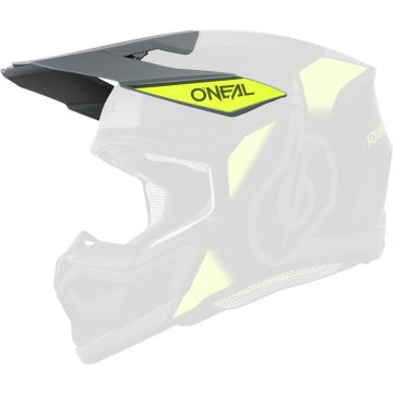 O’NEAL 3SRS Vision Black Neon Yellow Helmet Peak