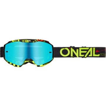 O’NEAL B-10 Attack Black Neon Yellow Motocross Goggles