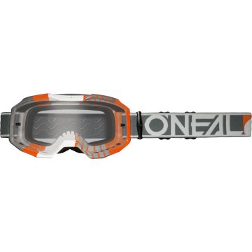 O’NEAL B-10 Duplex Clear Black Orange Motocross Goggles