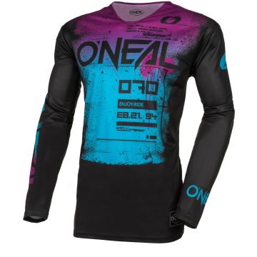 O'NEAL Mayhem Scarz Black Blue Purple Motocross Jersey
