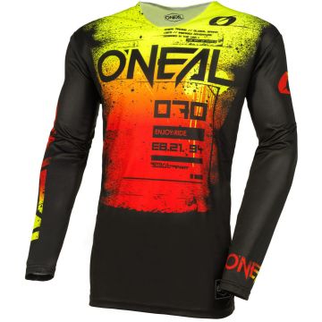 O'NEAL Mayhem Scarz Zwart Rood Geel Motocross Jersey
