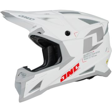 One Industries X-297 Focus Wit Grijs Crosshelm