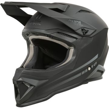 O'NEAL 1SRS Solid Black Kids Motocross Helmet