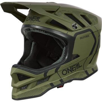 O'NEAL Blade Polyacrylite Strike Matt Olive Black Downhill Bicycle Helmet