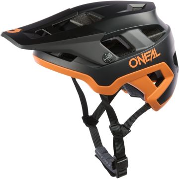 O'NEAL Defender Solid Matt Black Orange Bicycle Helmet