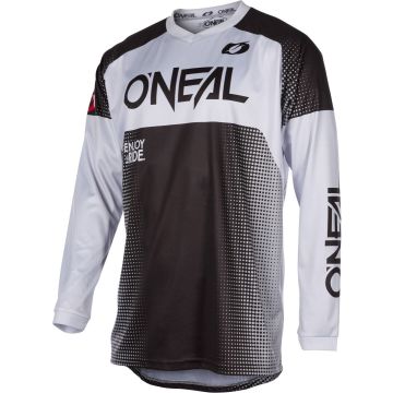 O'NEAL Matrix Ridewear Light Grey Black Motocross Jersey