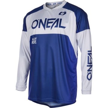 O'NEAL Matrix Ridewear Light Grey Blue Motocross Jersey