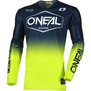 O'NEAL Mayhem Hexx Blue Neon Yellow Motocross Jersey