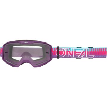 Oneal B-10 STRIPED Clear Motorcross brillen