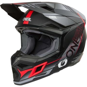 O'NEAL 3SRS Haze Zwart Grijs Rood Crosshelm