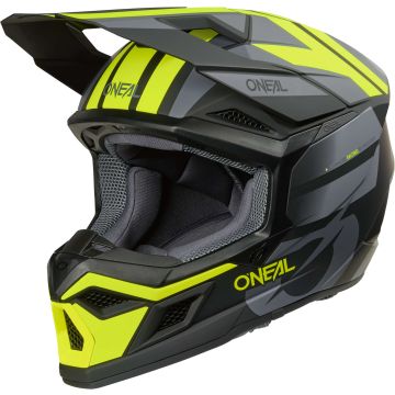 O'NEAL 3SRS Ride Zwart Grijs Geel Crosshelm