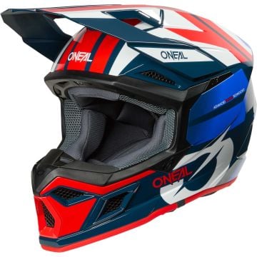 O'NEAL 3SRS Ride Wit Blauw Rood Crosshelm