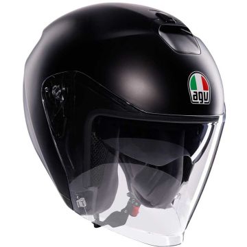 AGV Irides Mono Logo Mat Zwart Jethelm