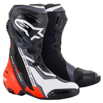 Alpinestars Supertech R Black Red Fluo White Gray