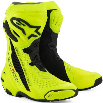 Alpinestars Supertech R Vented Fluo Geel Zwart Motorlaarzen