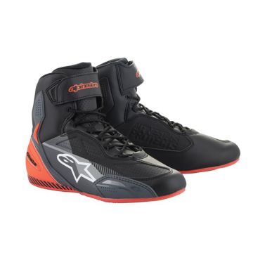 Alpinestars Faster-3 Schoenen Zwart Grijs Fluo Rood