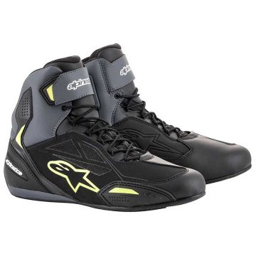 Alpinestars Faster-3 Schoenen Zwart Geel Fluo