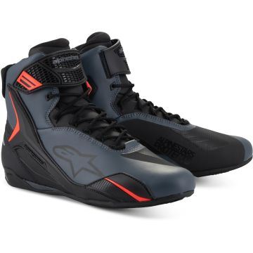Alpinestars Faster-4 Zwart Grijs Fluo Rood Motorschoenen