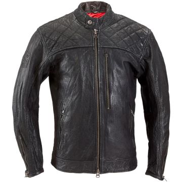 HolyFreedom Burn Out Zwart Leren Motorjas