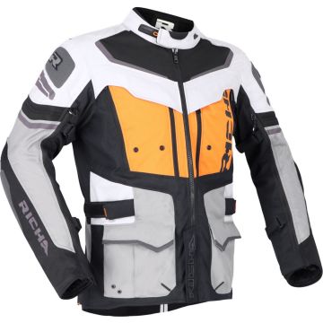Richa Infinity 2 Adventure Oranje Grijs Textiele Motorjas
