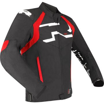 Richa Stradale Tex WP Wit Rood Textiele Motorjas
