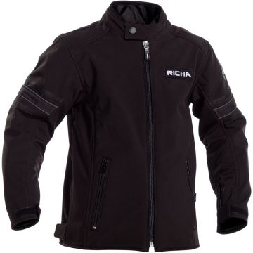 Richa Toulon 2 Softshell Junior Zwart Textiele Motorjas