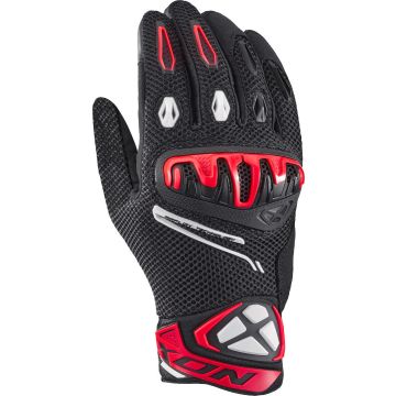 Ixon Mirage Airflow Zwart Bright Rood Handschoenen