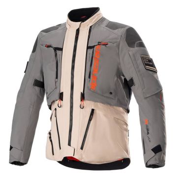 Alpinestars AMT-10R Drystar XF Jas Fur Grijs Lichtbruin SPC Oranje