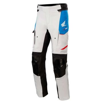 Alpinestars Honda Andes V3 Drystar Broek IJsgrijs Blauw Helder Rood
