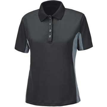 Held Cool Layer Dames Polo Shirt Zwart Grijs