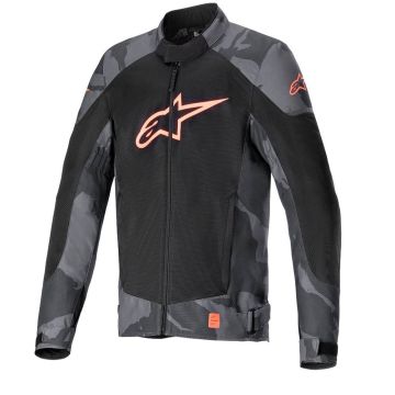Alpinestars T-SP X Superair Jas Grijs Camo Rood Fluo