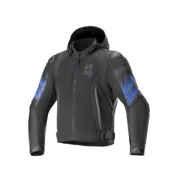 Alpinestars Zaca Air Venom WP Jas Zwart Electric Blauw