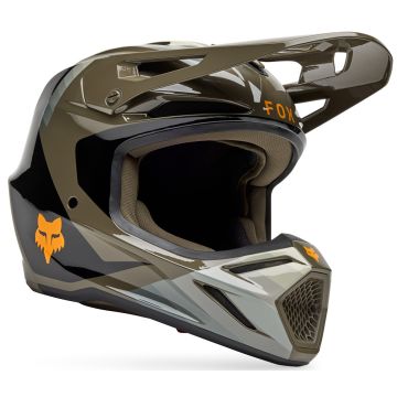 FOX V3 Fade MIPS Zwart Bruin Crosshelm