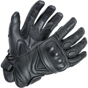 Büse Cafe Racer Zwarte Geperforeerde Handschoenen