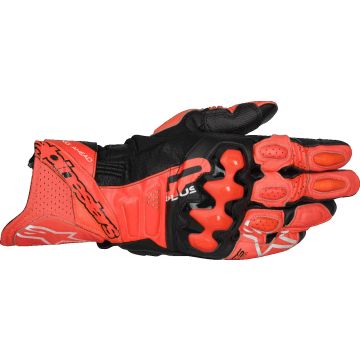 Alpinestars GP Plus R V3 Fel Rood Fluo Rood Zwart Leren Handschoenen
