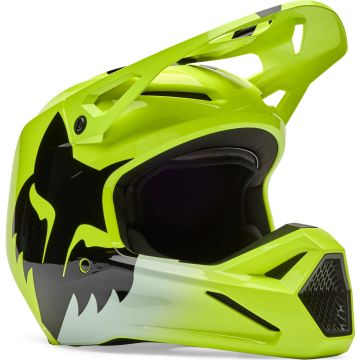 FOX V1 Youth Shield Geel Kinder Crosshelm