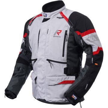Rukka Madagasca-R Zwart Grijs Rood Textiele Motorjas