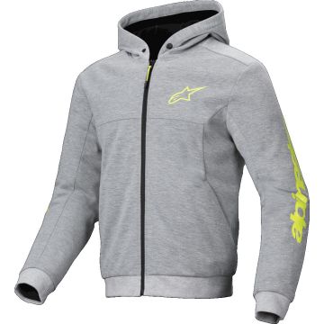 Alpinestars Chrome V2 Sport Hoodie Grijs Heather Fluo Geel