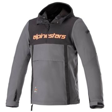 Alpinestars Sherpa Hoodie Zwart Tar Grijs Rood Fluo