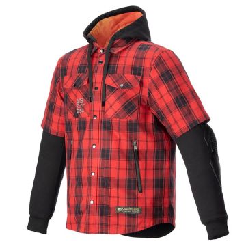 Alpinestars MO.ST.EQ Tartan Shirt Flame Rood Zwart